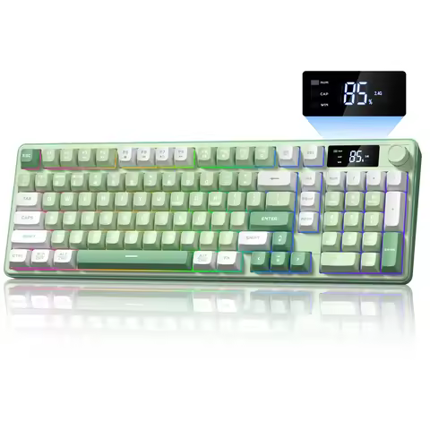 Womier DK98 PRO Wireless Gasket Quiet Membrane Gaming Keyboard Rainbow RGB Backlight 3 Modes Keyboar