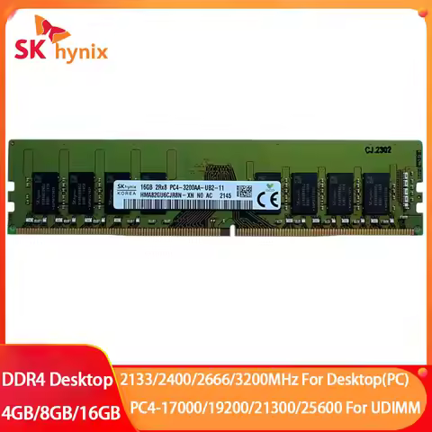 SK Hynix Memory Desktop RAM DDR4 16GB 4GB 8GB 3200AA 2666V 2133P 2400T 2666MHz UDIMM PC4-21300 25600