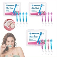 5 in 1 Toothbrush & Floss, Disposable Mini Prepasted Toothbrush with Floss