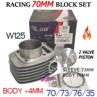 W125 LEO 70MM RACING BLOCK SET WAVE125 (70/73/76/35)