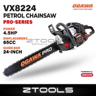 OGAWA PRO 24" Chainsaw VX8224 | 65CC | Oregon Chain Saw WALBRO Carburetor Wood Cutter