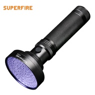 SUPERFIRE UV06 6W 395nm UV Flashlight Use AA*6 Dry Battery Anti-counterfeiting Detection Light Pet U