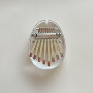 8 Keys Mini Kalimba Transparent Heart  Acrylic Thumb Piano Acoustic Finger Piano Music Instrument