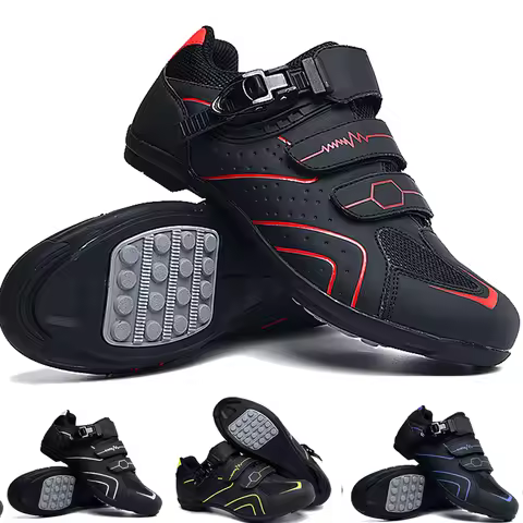 New men's cycling sneakers with cleats Speed cycling Shoes for women, rubber soled cycling shoes