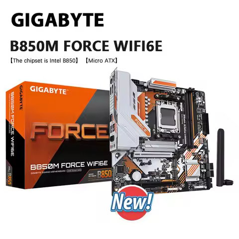 GIGABYTE B850M FORCE WIFI6E Micro ATX Motherboard AMD B850 Ryzen 9000 8000 7000 Series CPUNew Mother
