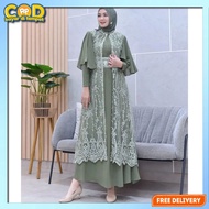 Latest Long Dress 2024 Korean Style Women's Clothing Gammis Pkian Muslimah Buju Eid Bsju Ghamis Keki