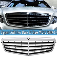 Car Front Upper Bumper Grill Grille Chrome For Mercedes Sedan W212 E-Class E200 E260L E280L E300L E320L 2009-2013 Auto Accessories