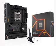 AMD Ryzen 7 7700X 8-Core 16-Thread AM5 Unlocked Desktop Processor Bundle with ASUS TUF Gaming B650-P