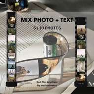GANTUNGAN Customized roll film keychain mix 6 - 10 photos | Roll film keychain | Unique gifts | Cust