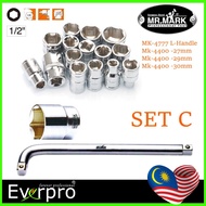 Socket Wrench Set C Mr Mark 1/2 "27mm, 29mm,30mm, L handle