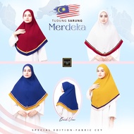 🌟Merdeka 2024 Special Edition🌟 Merdeka Tudung Sarung With Metal Tag (CEY Fabric) By Bee stylish