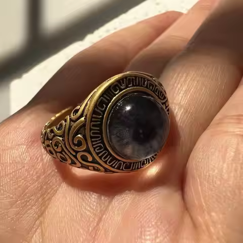 Dark Souls 3 Pope's Left Eye Right Eye Ring Black Souls Surrounding Sariwan Original Design Luxury I