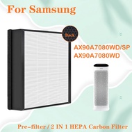 สำหรับ Samsung เครื่องกรองอากาศสีฟ้า AX7500K AX90R7080WD/ST AX90A7080WD /Sp AX90A7080WD AX90T7080WD 