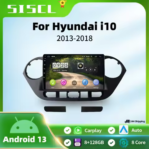 9" Car Radio For Hyundai Grand i10 i 10 2013 2014 2015 2016 2017 2018 Android13 Carplay Auto Multimi