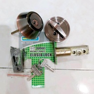 Single Cylinder Deadbolt Locks Stainless Steel Heavy Duty Tombol Pintu Rumah Bilik