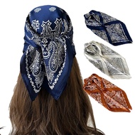 Square silk scarf for women 70 70x70cm turban bandana, beautiful, high-quality head covering to make