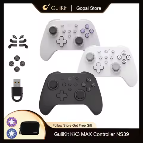 GuliKit KK3 MAX Controller NS39 KingKong 3 Gamepad with Hall Effect Joysticks & Triggers for Windows