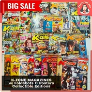 ♞,♘,♙K-ZONE MAGAZINES w/ FOLDABOTS 2 (2012 - 2017)+POSTER, STICKERS &TOYS|Vintage K Zone/KZone Back