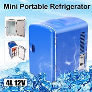 Car Refrigerator Cooler 4L Mini Fridge Car Home Small Household Boat Refrigeration Dormitory Outdoor Picnic Freezer Heater 12V