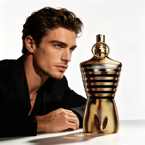 Jean Paul Gaultier Le Male Elixir Parfum - Long Lasting Woody Aromatic Cologne for Men with Lavender