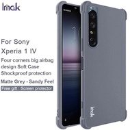 索尼 Sony Xperia 1 IV - IMAK 全包防摔軟套-氣囊版 (四角加厚 TPU) 磨砂 手機軟套 保護殼 +送 透明保護膜 Mon貼 Shock-Resistant Matte Cas