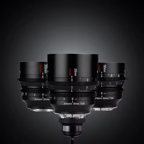 7artisans 25mm 35mm 50mm T1.05 APS-C Cine Lens for Camera Studio Photography with Sony E A6000 A7RII