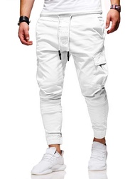 Men Pants Thin Fashion Casual Jogger Pants 2020 Streetwear Cargo Pants Mens Multi-pockets Trousers F