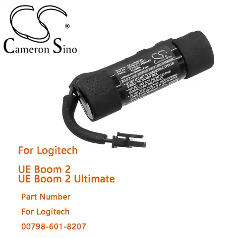 Cameron sino Speaker Battery For Logitech UE Boom 2 UE Boom 2 Ultimate Capacity 3400mAh Type Li-ion 