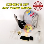 ✙♝✺diy ciss kit 4 colors for canon printer hp printer black cover 100ml
