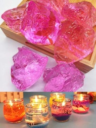 100g透明粉紅色果凍蠟,適用於diy水晶蠟杯、蠟燭製作材料、蠟燭製作用品