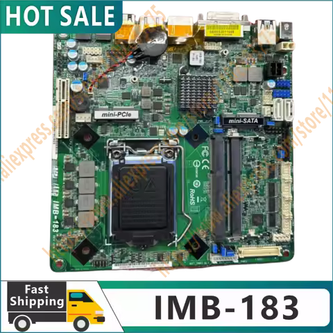 100% original testing IMB-183 LGA1150 Motherboard MINI ITX Industrial Control Board LVDS DC Power Su
