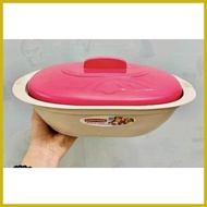 ✻ ✿ ✟ 3pcs/ SET OVAL FOOD KEEPER WITH LID SUNNYWARE Hard Plastic