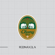 Chang Beer Logo Outdoor Vinyl Sticker High Quality Waterproof Sticker