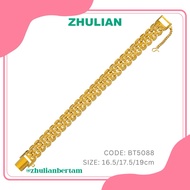 ZHULIAN Gold Plated Bracelet BT5088 Rantai Tangan Klasik Zhulian