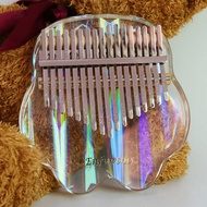 Rainbow Crystal Thumb Piano 17-Tone Colorful Acrylic Transparent kalimba Cat Claw Thumb Piano kalimb