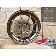 NEW RIM 15 4X100 AOW CE28 Auto Option myvi jazz city vios almera alza wira blm flx vvt swift axia be