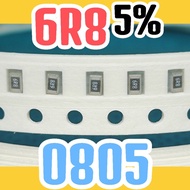 10pcs Chip resistor smd 689 6R8 5% size 2012 0805 6.8ohm 6.8ohm 6.8 ohm 6.8 ohm