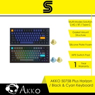 AKKO 5075B Plus Horizon (Black & Blue) / Black & Cyan Keyboard