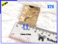 AKSESORIS TAS CEWEK (ISI 1 PCS) KUNCI TAS + KANCING MAGNET - KUNCI MAGNET VARIASI TAS IMPOR - VARIAS