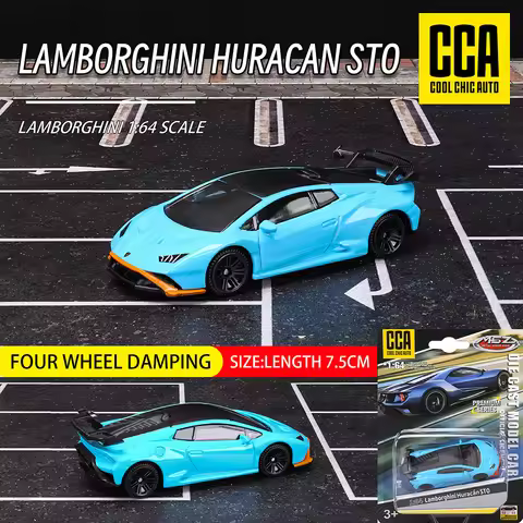 CCA1:64 Lamborghini STO Exquisite Suspension Model Classic Car Static Model Alloy Die Casting Collec
