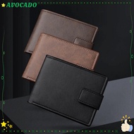 Avocayy Short Wallet - PU Leather with Multiple Card Slots & Coin Pouch