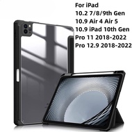 for  iPad Pro 11 Cover for iPad 10th Gen Air 4 Air 5 10.9 for iPad 10.2 7/8/9 Gen 10.5 9.7 5th 6th Mini6 2020 2021 2022 with Pen slot