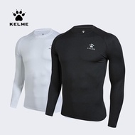 KELME Compression Running T Shirt Men Fitness Tight Long Sleeve Sport Tshirt Training Jogging Shirts Gym Sportswear Quick Dry