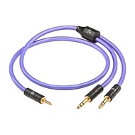 Cáp âm thanh OCC mạ bạc chất lượng cao 4.4mm cân bằng sang 2 jack TRS 6.35mm - Cáp kết nối loa MR4