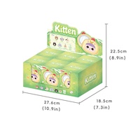 52TOYS | Samuel Kitten Makeup Mirror Series Blind Box Cute Plush Backpack Charm Pendant Furry Cartoo