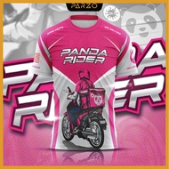 Free Sticker Food Panda Jersey Microfiber Eyelet Original Jersey Sport Loose Outdoor Summer New Adult Kids Size