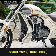 ชิ้นส่วนตกแต่งขอบท่อไอเสีย YOMI แบบพับได้สำหรับ ZS125-5A ชิ้นส่วนป้องกันการตกหล่นสำหรับรถจักรยานยนต์