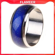 [Flameer] Alloy Metal Mood Ring Temperature Color Changing Emotion Feeling Band Ring
