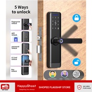 TUYA 9in1 Smart Door Lock Anti-Theft Fingerprint Digital Password Lock Electronic Lock APP Unlock