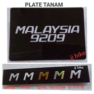 Nombor Plat PLATE TANAM dalam motor design ( 2D ) 4 COLOUR
